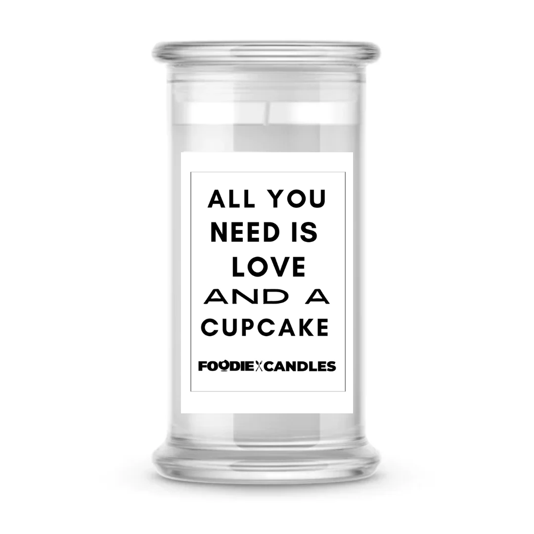 All you need is love and a cupcake | Foodie Candles
