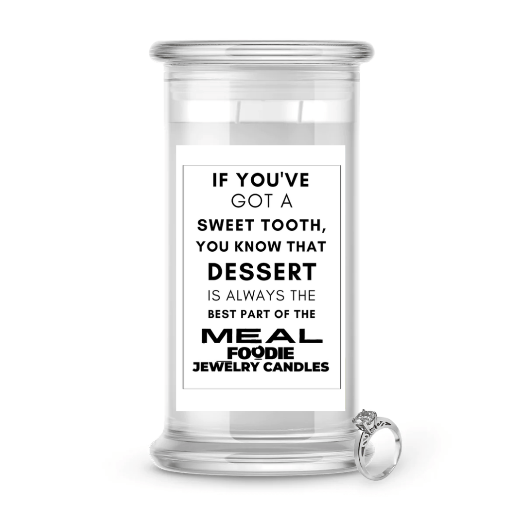 If you've got a sweet tooth, you know that dessert is always the best part of the meal | Foodie Jewelry Candles