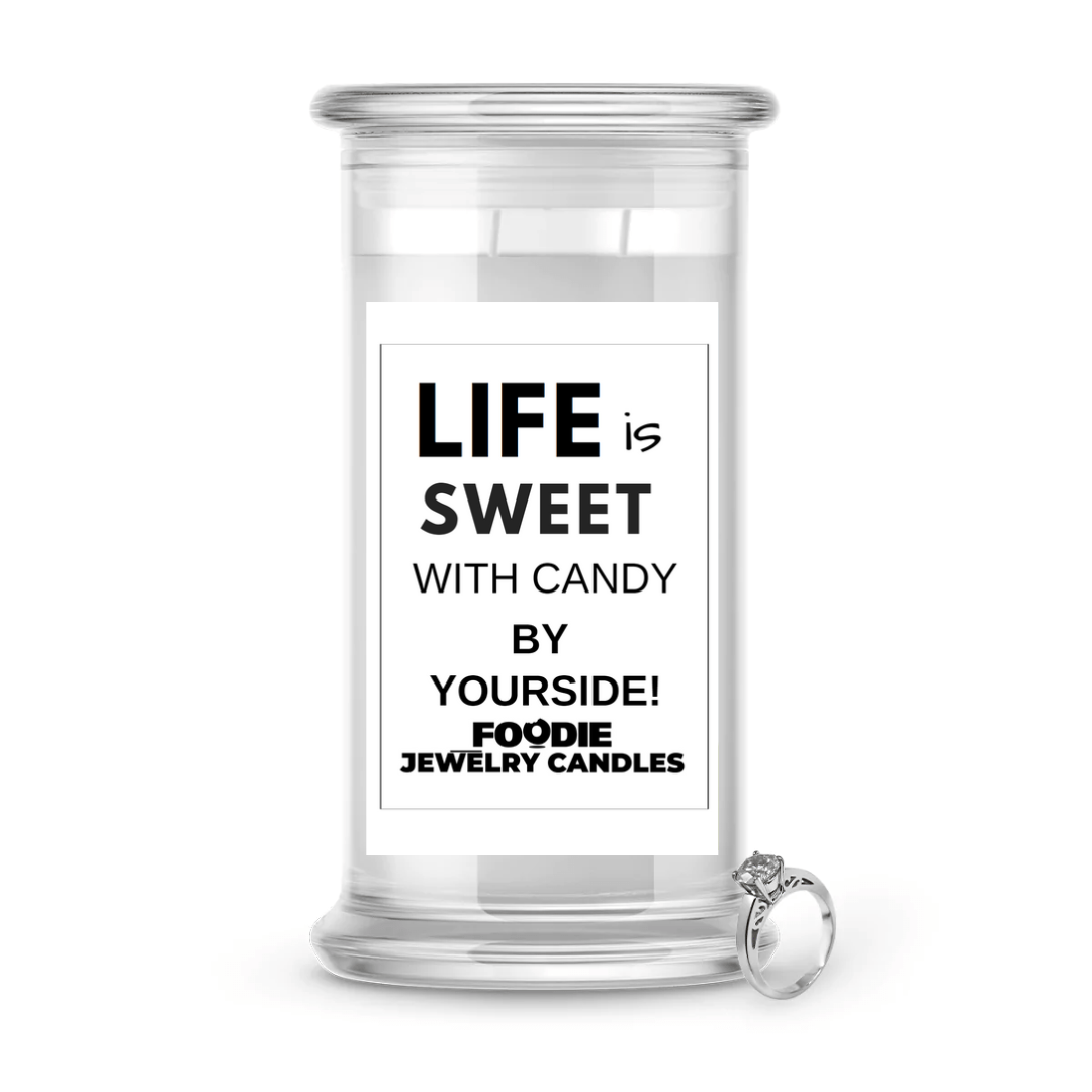 Life is sweet with candy by yourside | Foodie Jewelry Candles