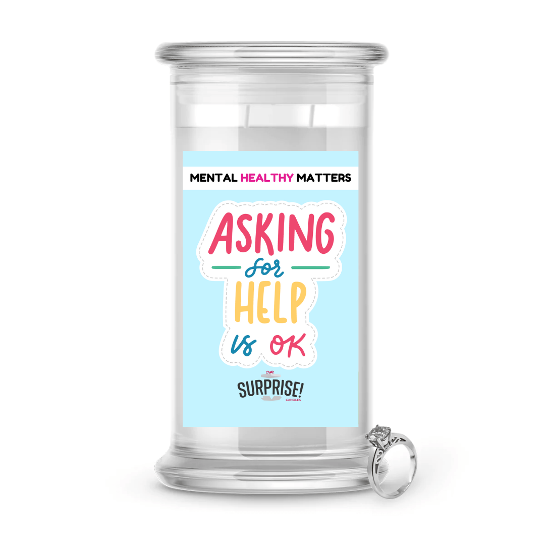ASKING FOR HELP IS OK | MENTAL HEALTH JEWELRY CANDLES
