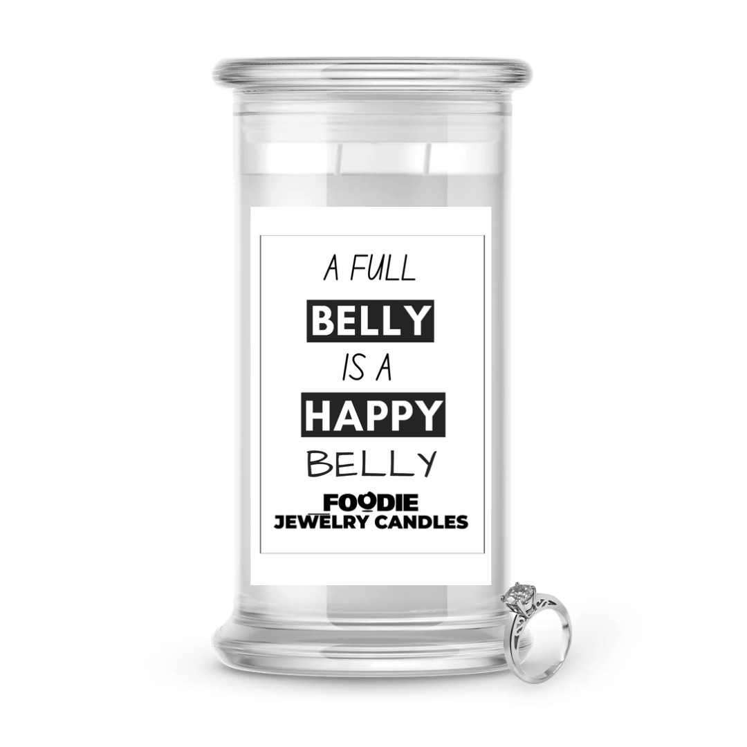 A Full Belly is a Happy Belly | Foodie Jewelry Candles