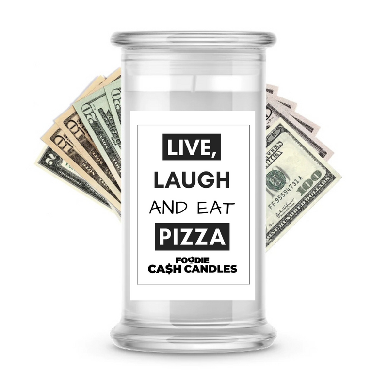 Live, Laugh and Eat Pizza | Foodie Cash Candles