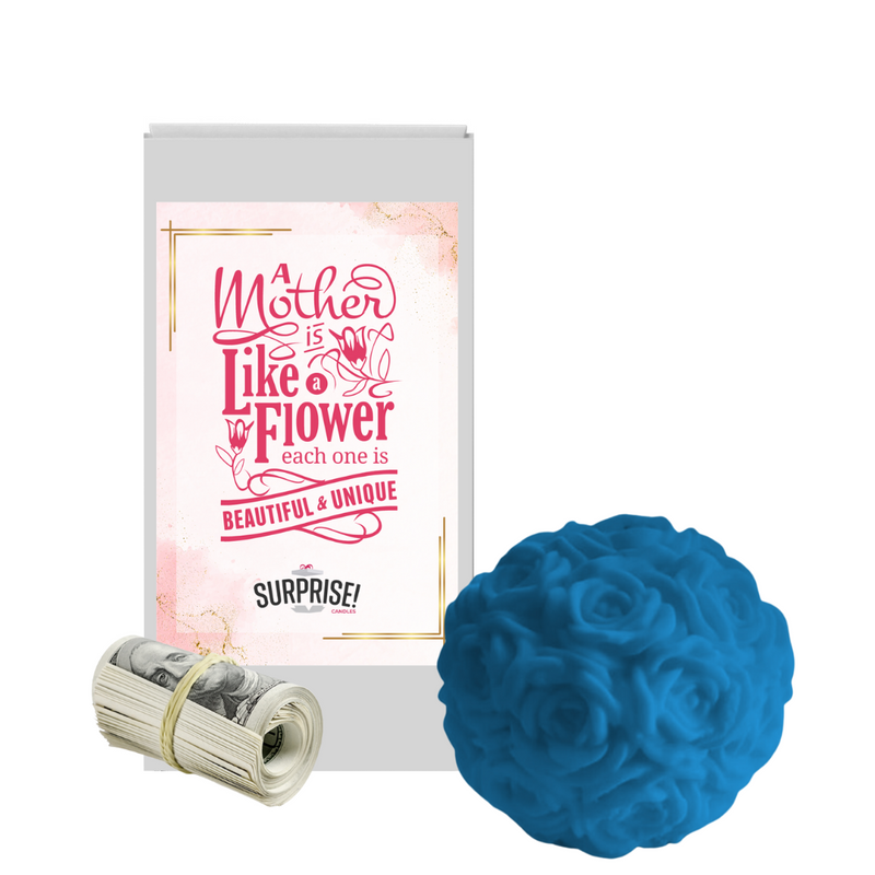 A Mother is LIke a Flower each one is Beautiful & Unique | Rose Ball Cash Wax Melts