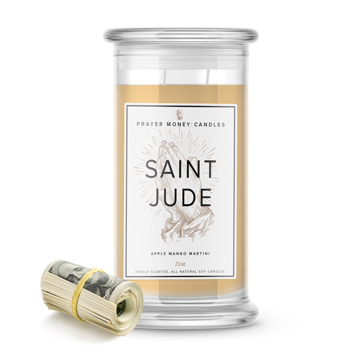 Saint Jude Prayer Candles - Apple Mango Martini