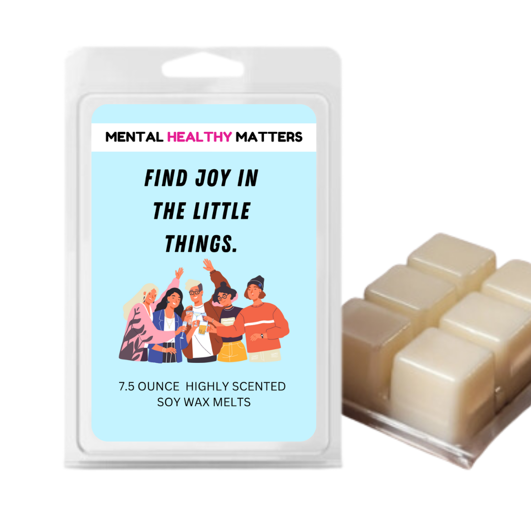FIND JOY IN THE LITTLE THINGS | MENTAL HEALTH WAX MELTS