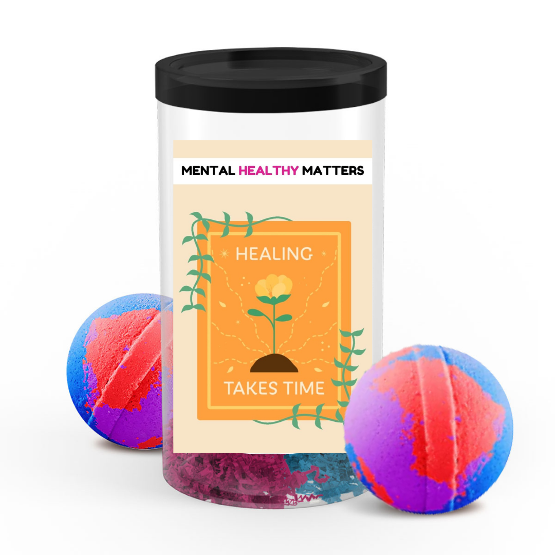 HEALING TAKES TIME | MENTAL HEALTH BATH BOMBS