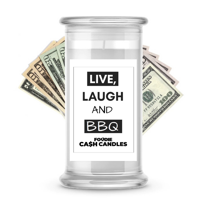 Live, Laugh and BBQ | Foodie Cash Candles
