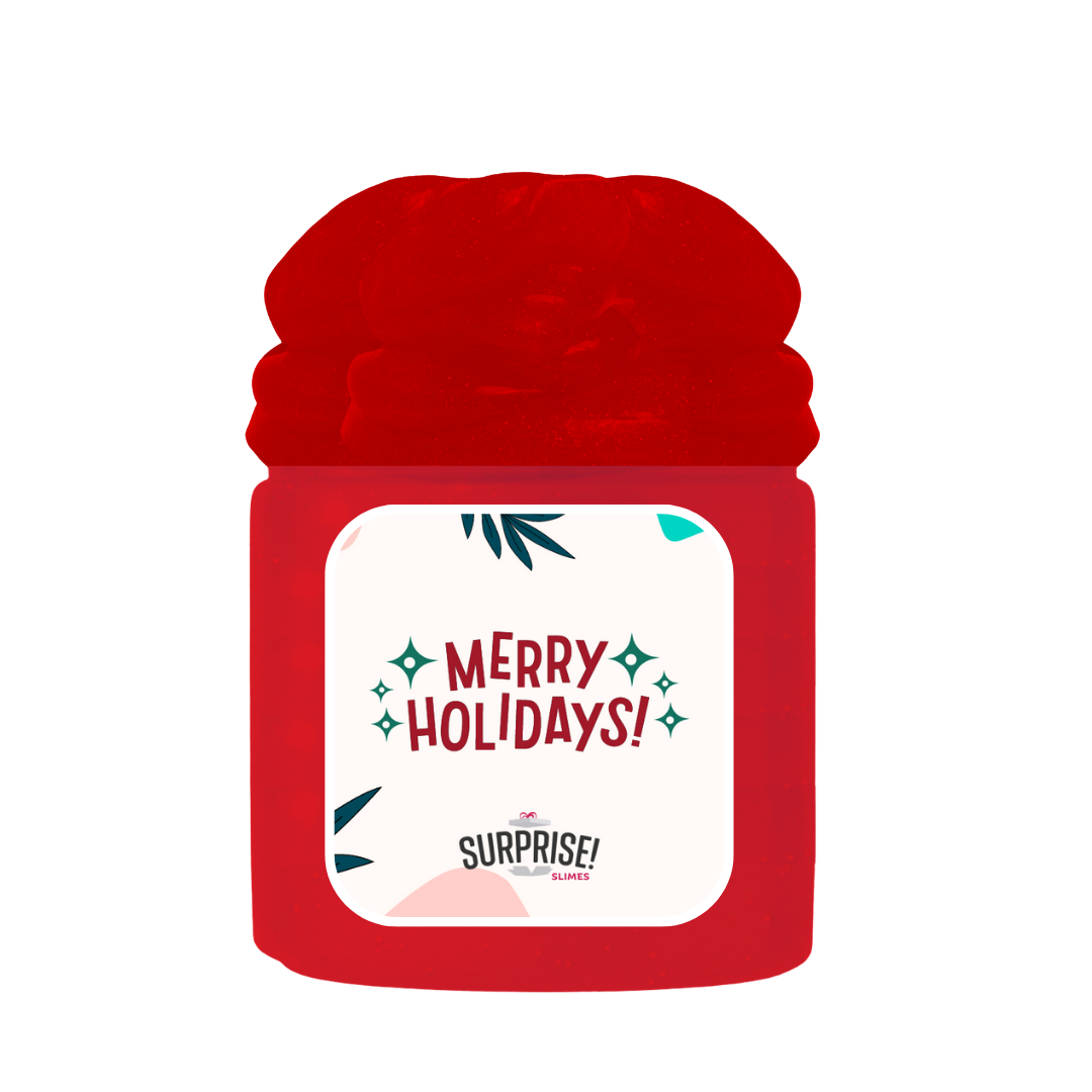 MERRY HOLIDAYS! MERRY CHRISTMAS SLIME