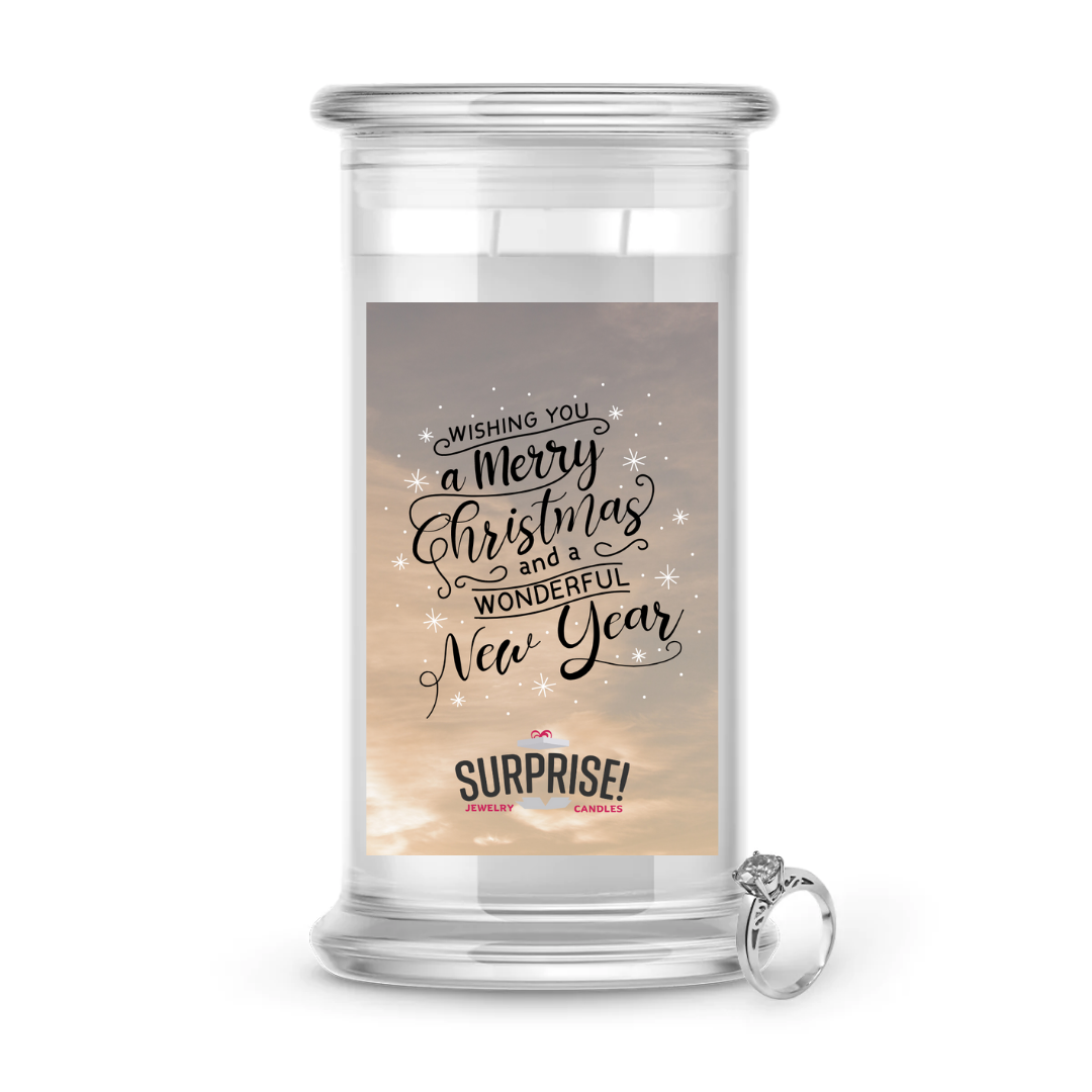 WISHING YOU A MERRY CHRISTMAS AND A WONDERFUL NEW YEAR MERRY CHRISTMAS JEWELRY CANDLE