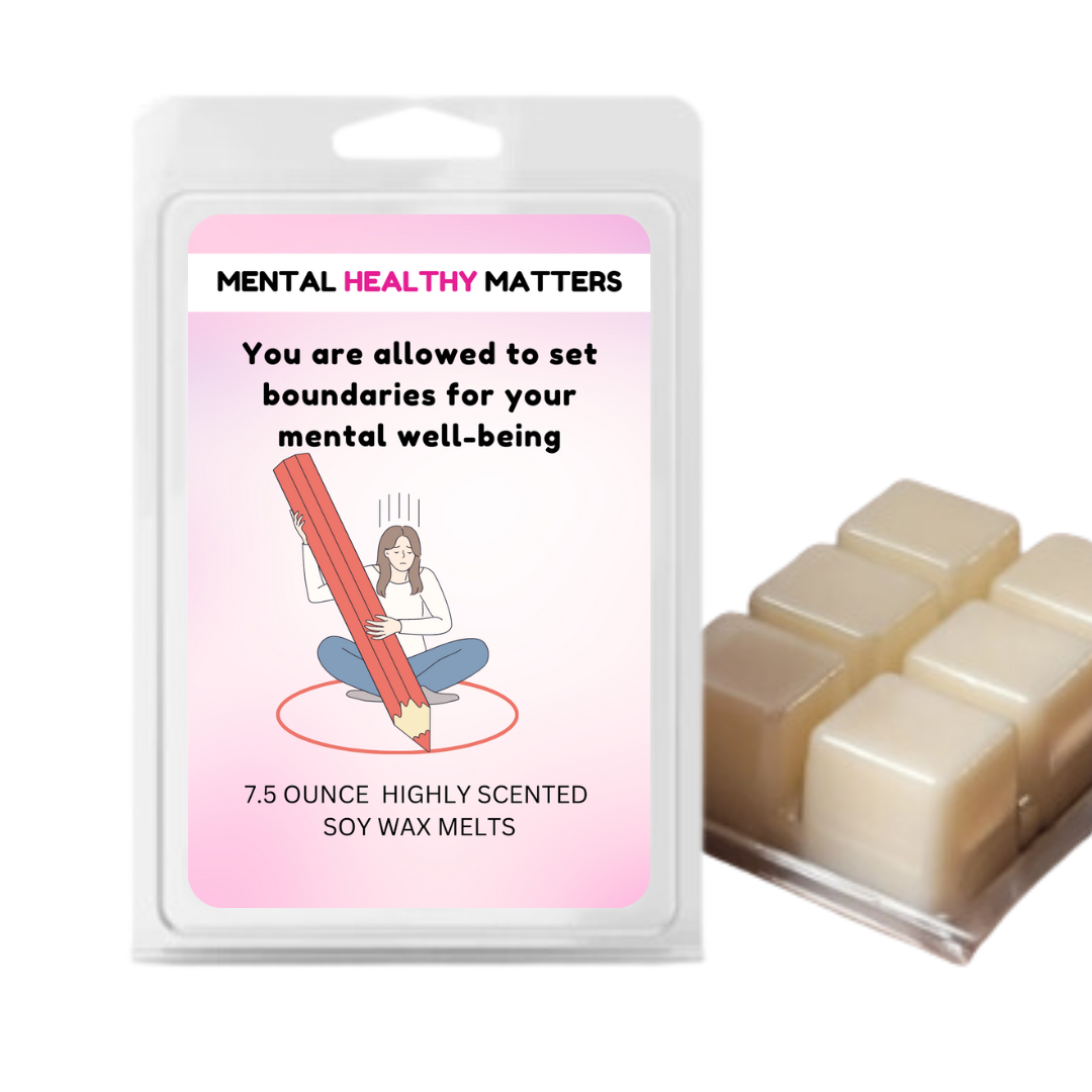 YOU ARE ALLOWED TO SET BOUNDARIES FOR YOUR MENTAL WELL-BEING | MENTAL HEALTH WAX MELTS