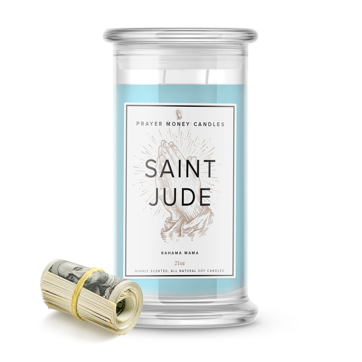 Saint Jude Prayer Candles - Bahama Mama Scent