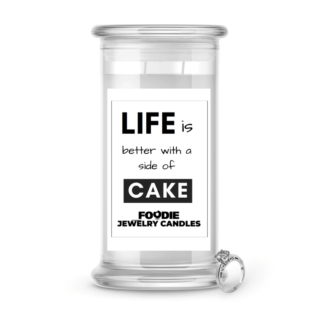 Life is better with side of Cake | Foodie Jewelry Candles