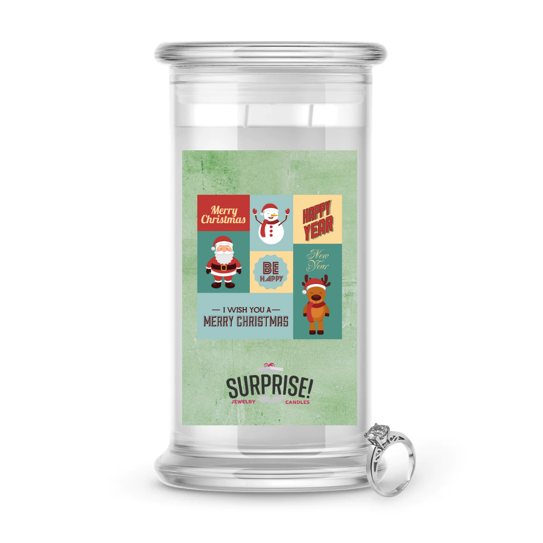 MERRY CHRISTMAS MERRY CHRISTMAS JEWELRY CANDLE