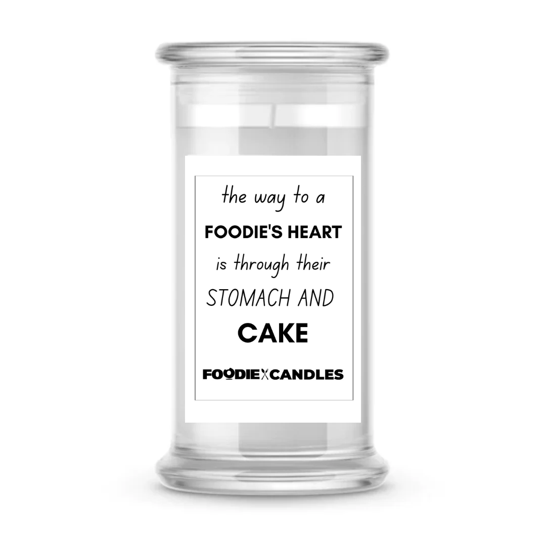 The way to a Foodie's Heart is through Their Stomach and Cake | Foodie Candles