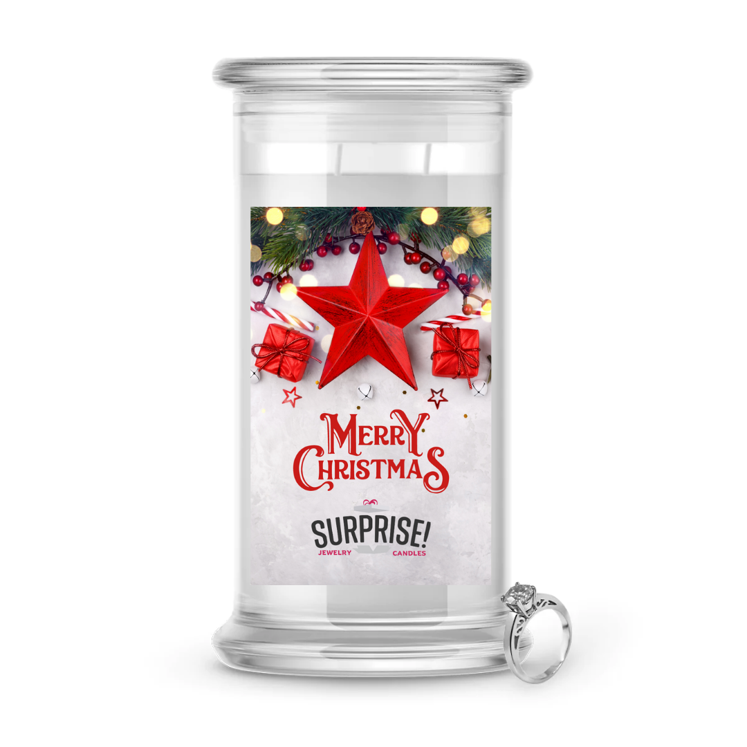 MERRY CHRISTMAS MERRY CHRISTMAS JEWELRY CANDLE