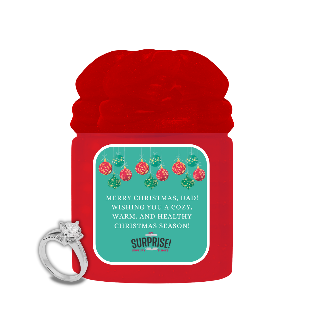 MERRY CHRISTMAS, DAD! WISHING YOU A COZY, WARM, AND HEALTHY CHRISTMAS SEASON! MERRY CHRISTMAS JEWELRY SLIME