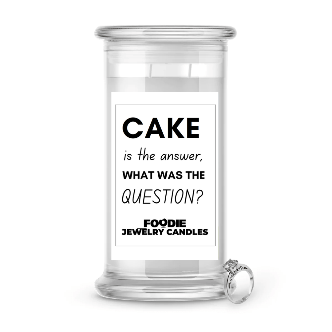 Cake is the answer, What was the Question?| Foodie Jewelry Candles