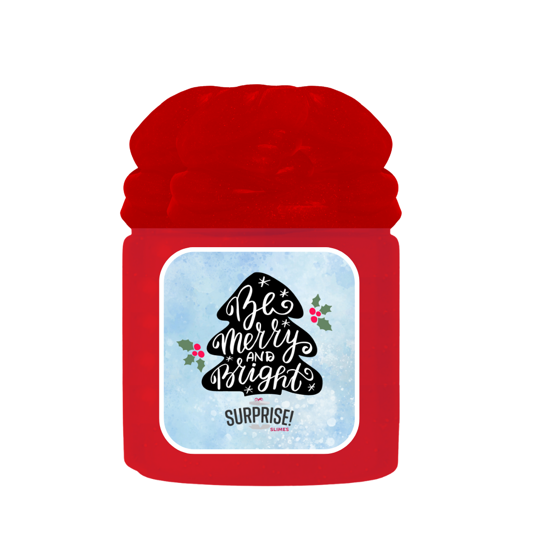 BE MERRY AND BRIGHT MERRY CHRISTMAS SLIME