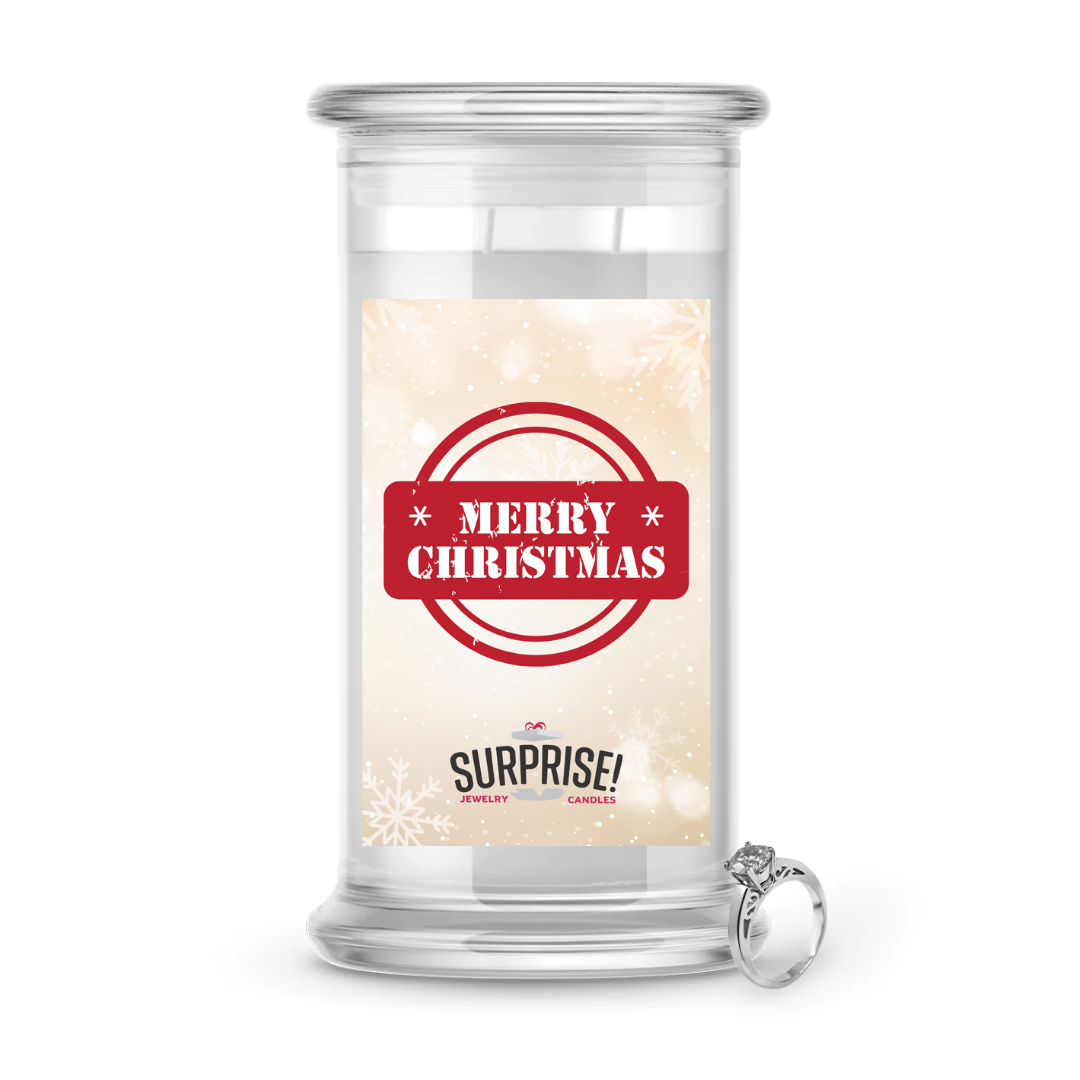 MERRY CHRISTMAS MERRY CHRISTMAS JEWELRY CANDLE
