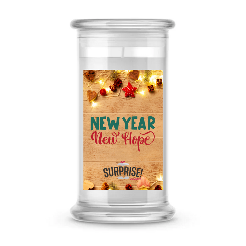 NEW YEAR NEW HOPE MERRY CHRISTMAS CANDLE