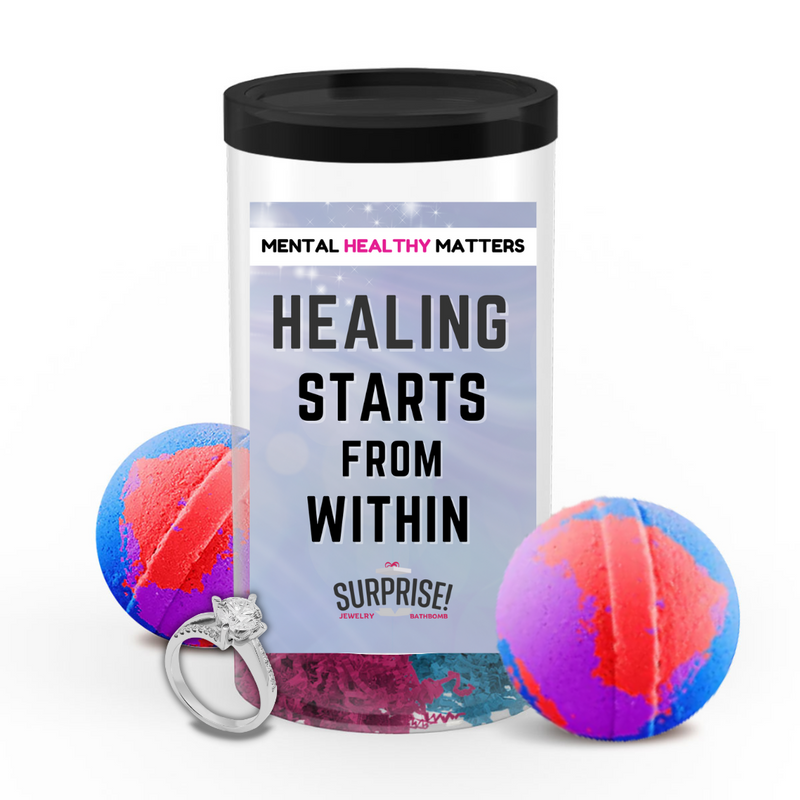 HEALING STARTS FROM WITHIN | MENTAL HEALTH JEWELRY BATH BOMBS