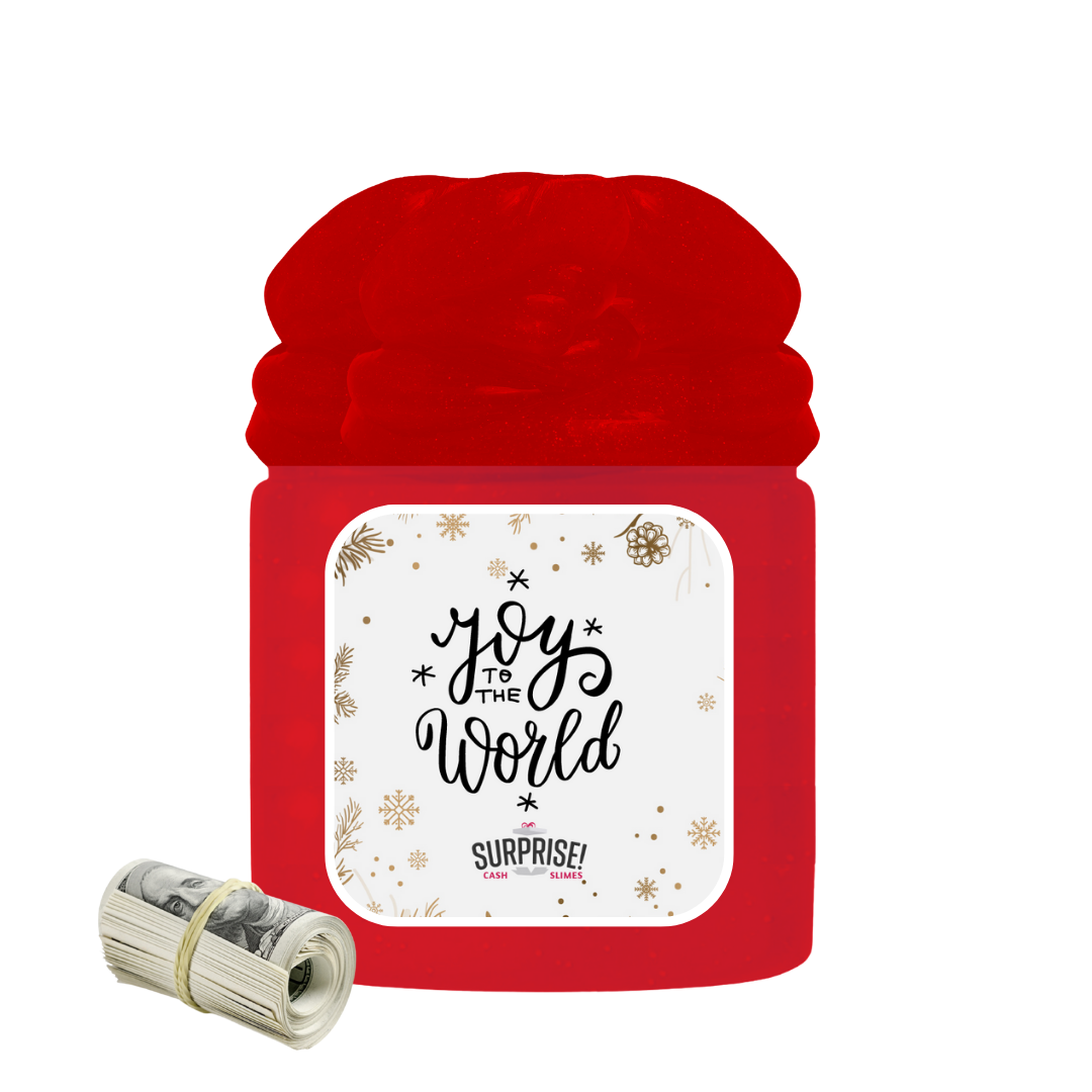JOY TO THE WORLD MERRY CHRISTMAS CASH SLIME