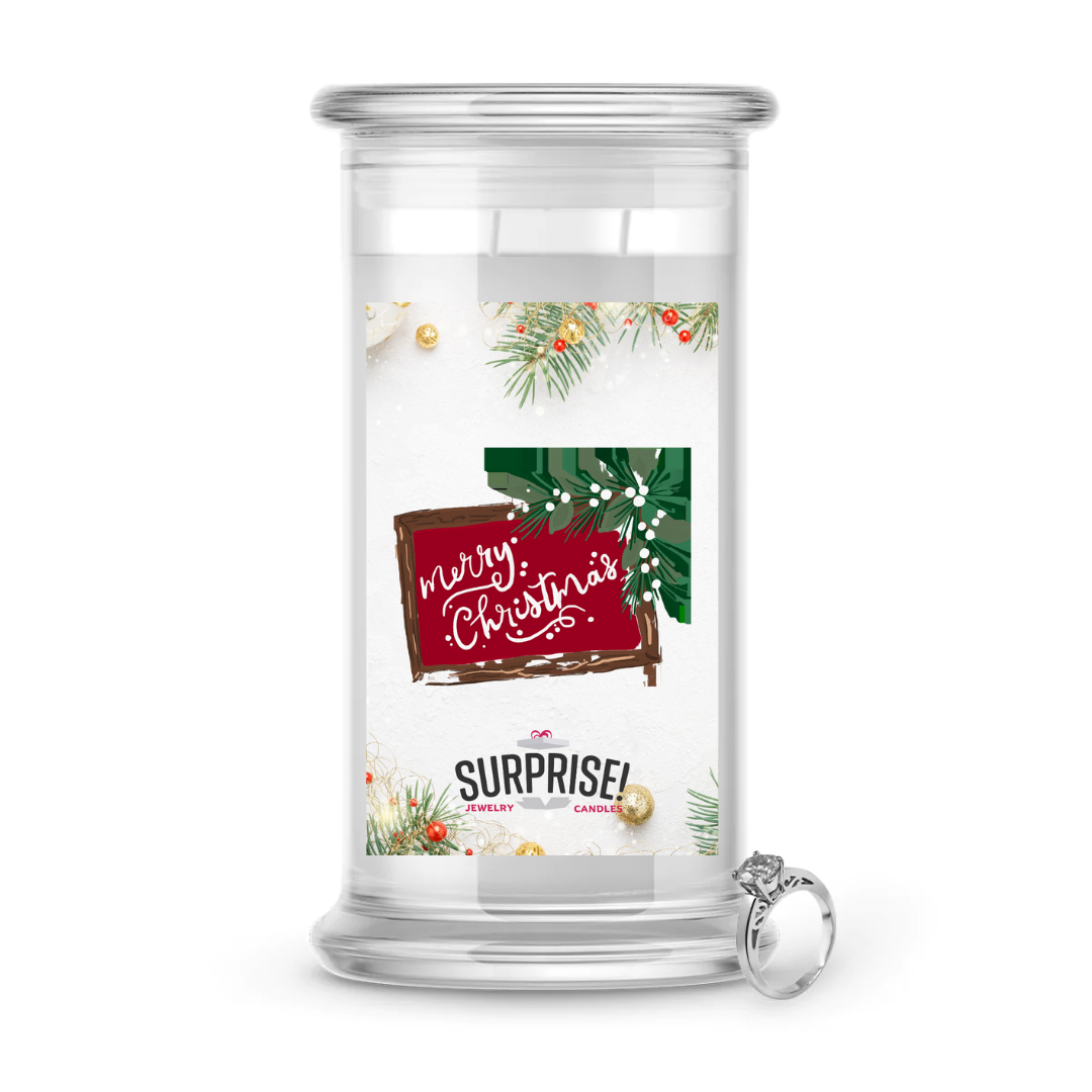 MERRY CHRISTMAS MERRY CHRISTMAS JEWELRY CANDLE