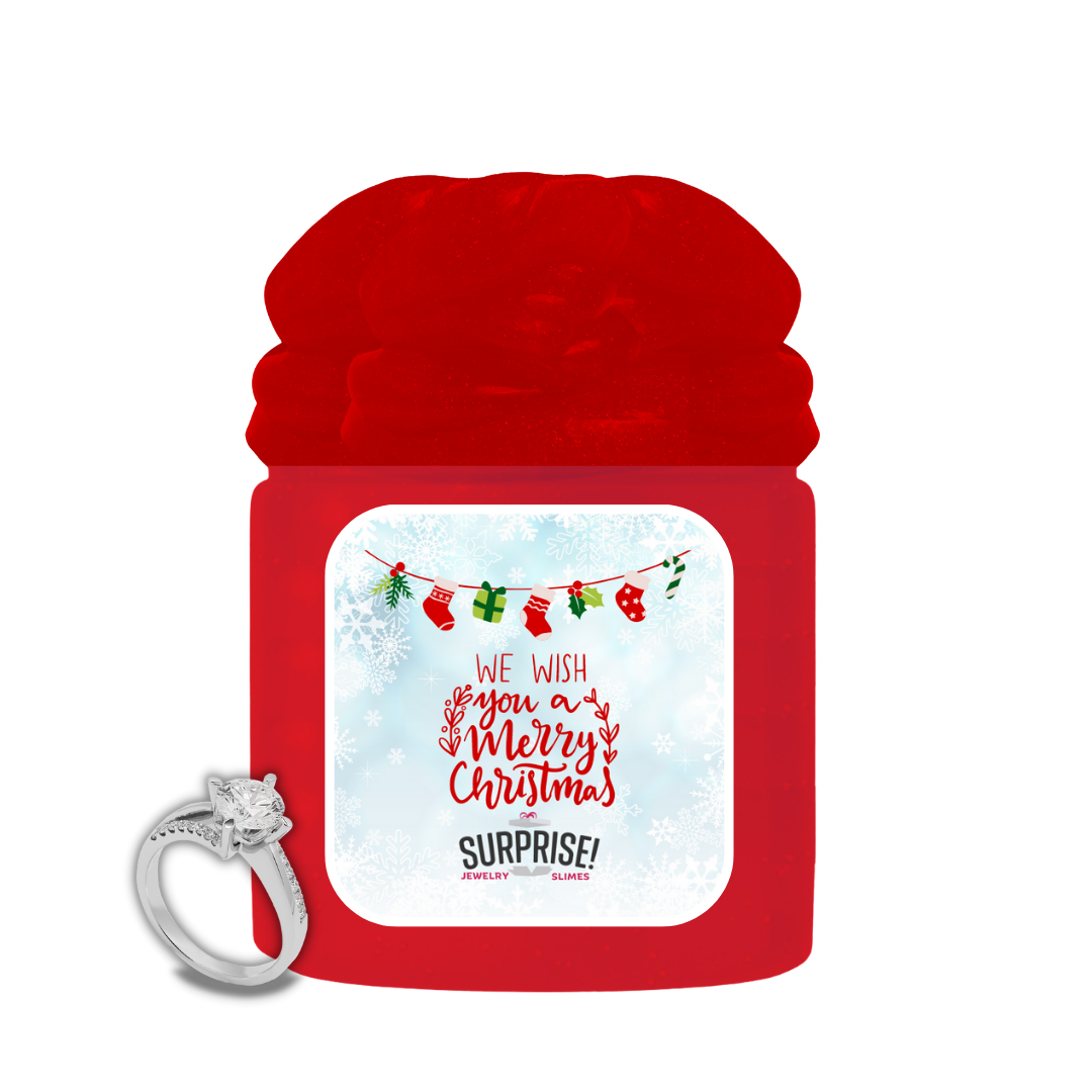 WE WISH YOU A MERRY CHRISTMAS MERRY CHRISTMAS JEWELRY SLIME