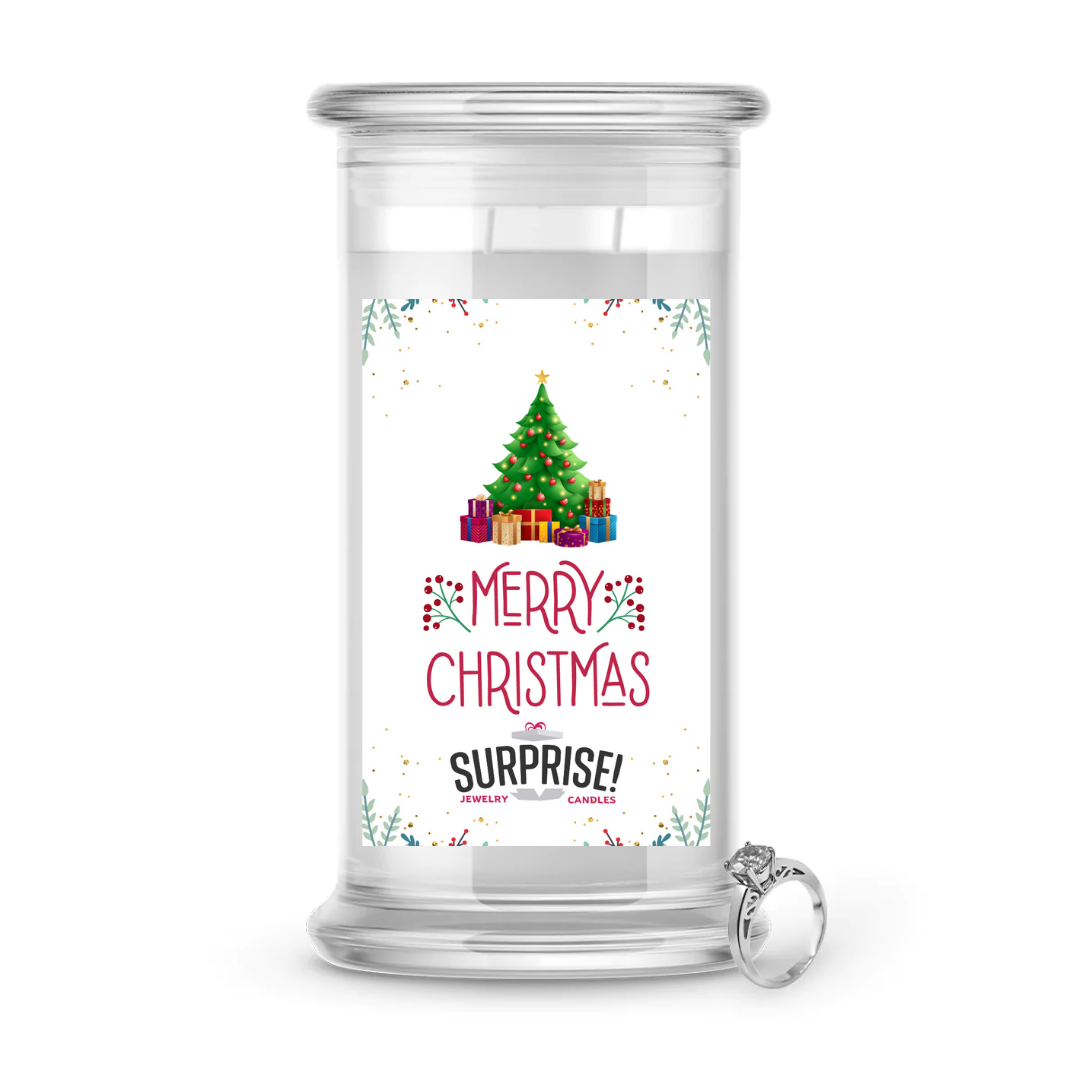 MERRY CHRISTMAS MERRY CHRISTMAS JEWELRY CANDLE