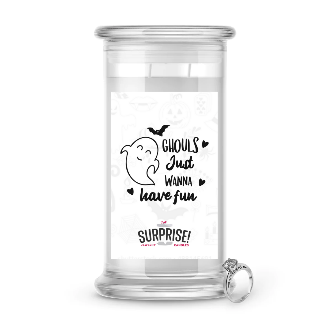 GHOULS JUST WANNA HAVE FUN HALLOWEEN JEWELRY CANDLE
