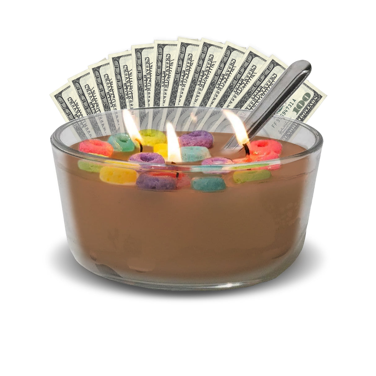 Cinnamon Bun Cereal Bowl Cash Luxury Candles