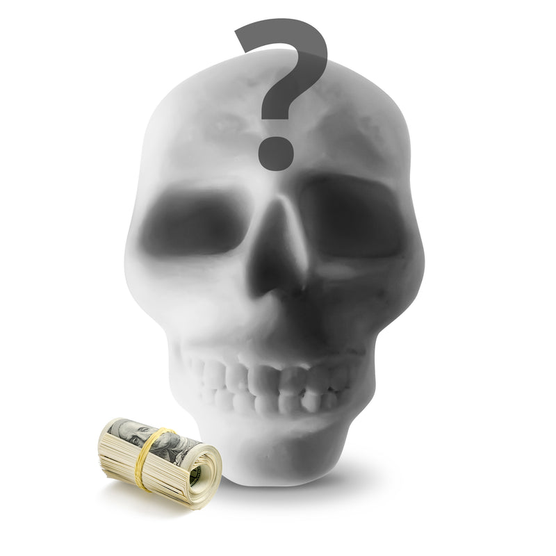 MYSTERY SCENT GIANT SKULL CASH WAX MELTS