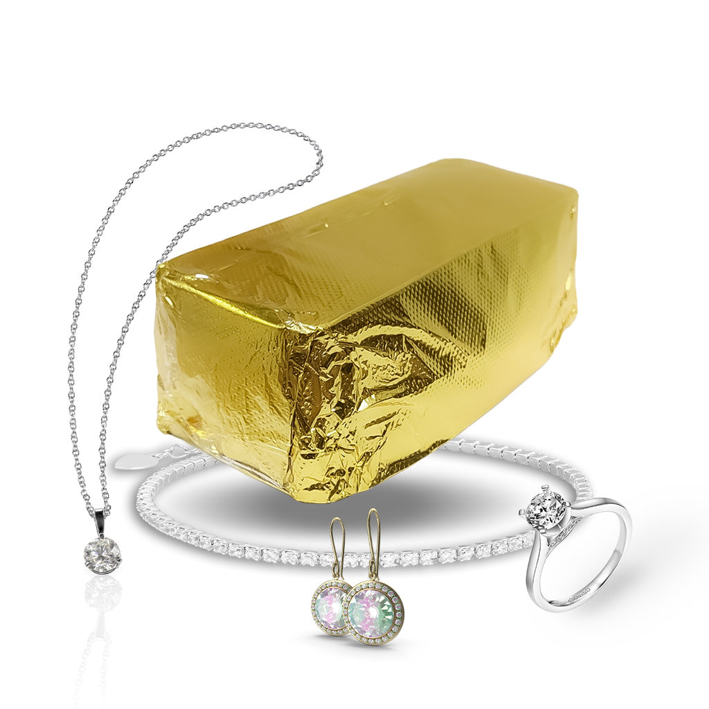 GIANT GOLD BAR SHAPED JEWELRY WAX MELT