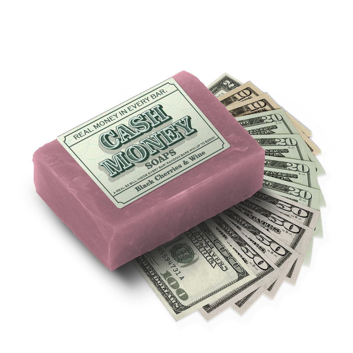 black cherries and wine money soap