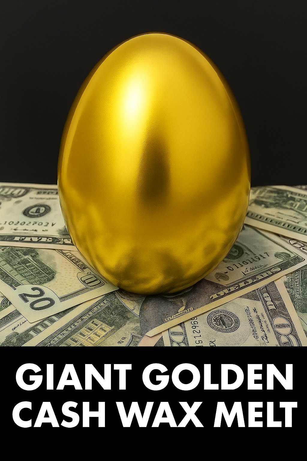 Giant Golden Cash Wax Melt Surprise Egg