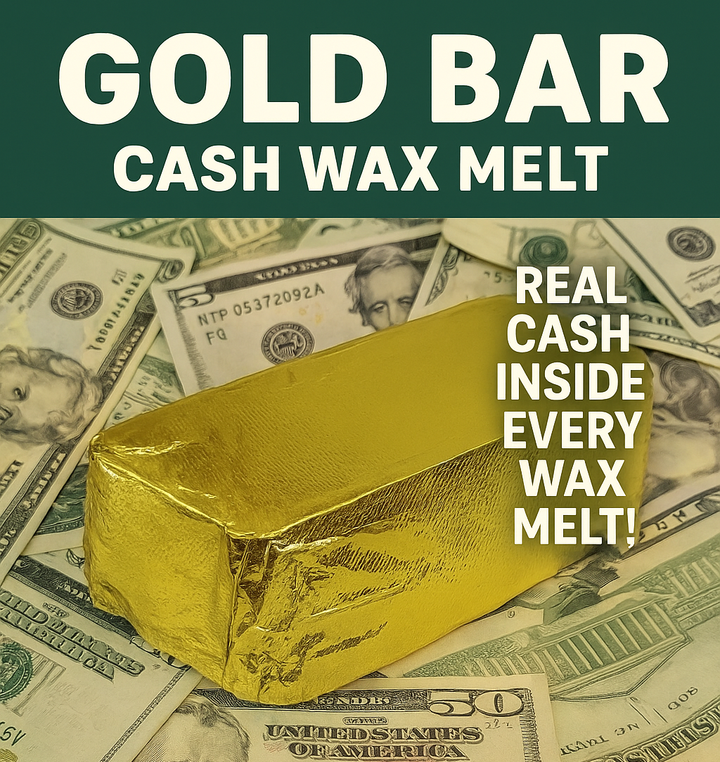 Giant Gold Bar Shaped Cash Wax Melt