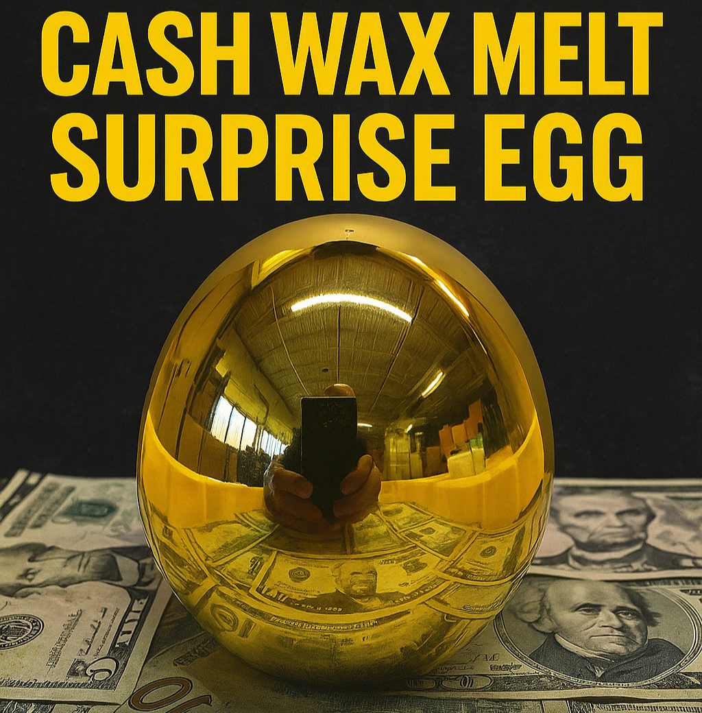 Giant Golden Cash Wax Melt Surprise Egg