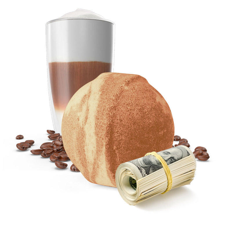Cafe Latte Cash Bath Bomb (Coffee Bath Bomb)