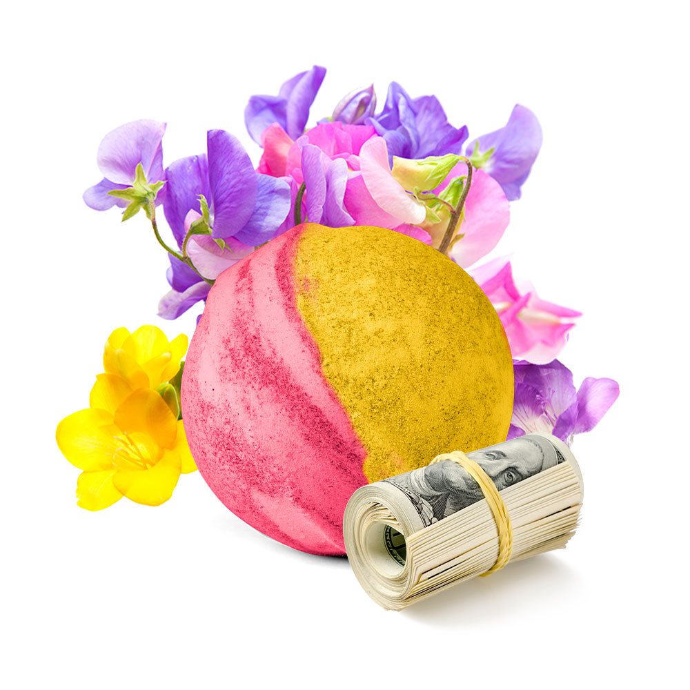 Sweet Pea Cash Bath Bomb Cash Money Bath Bombs
