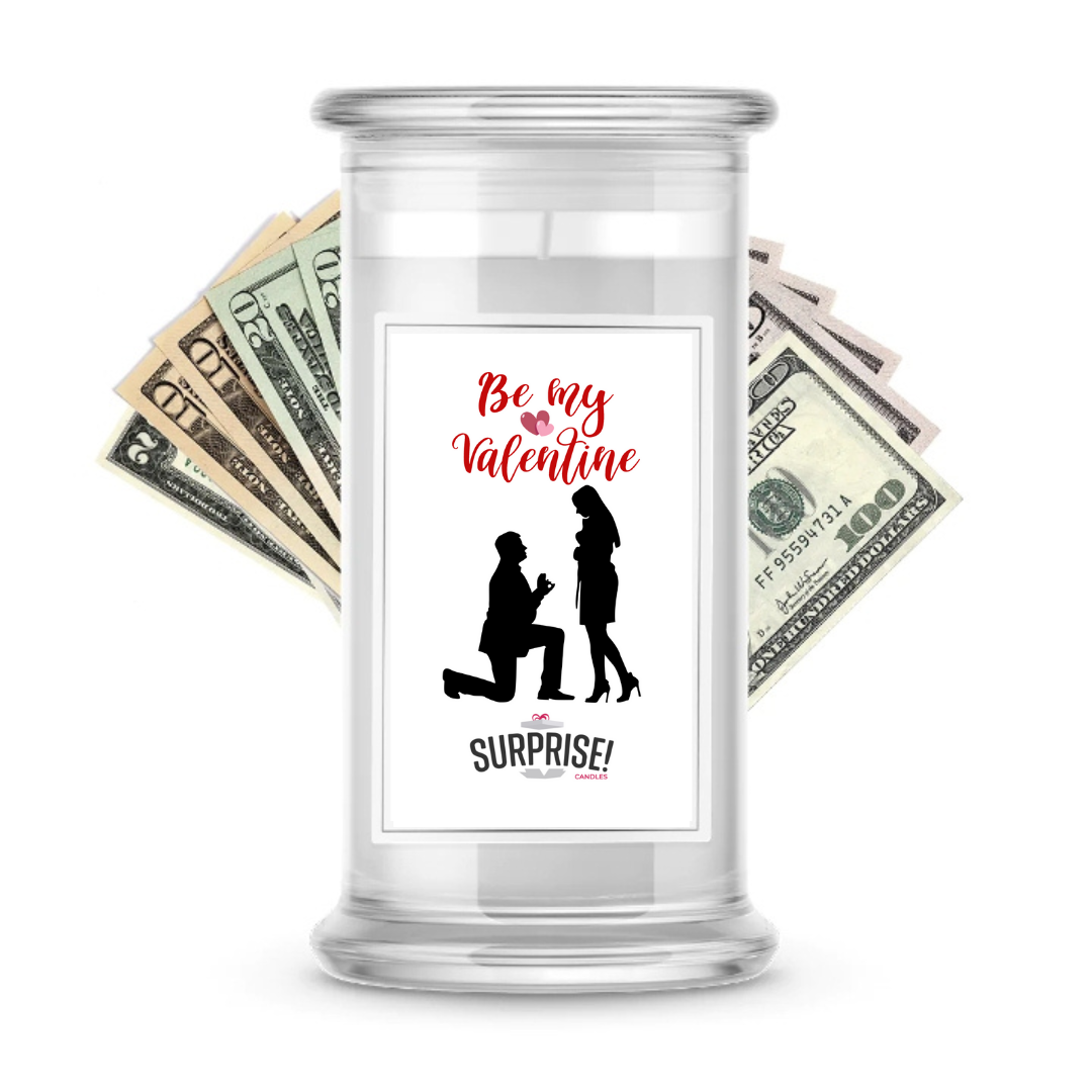Be My Valentine | Valentine's Day Surprise Cash Candles