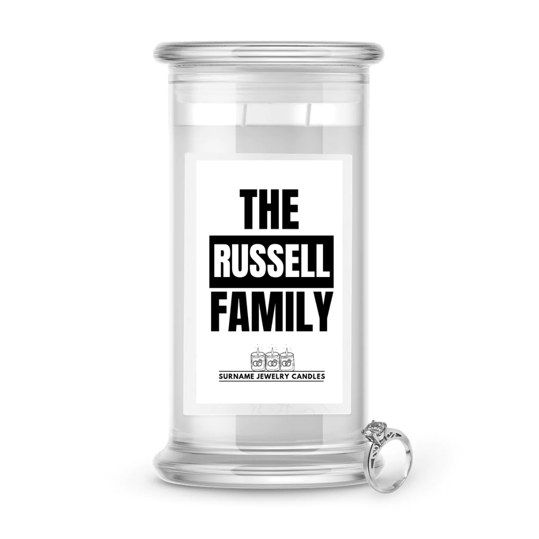 The Russell Family | Surname Jewelry Candles