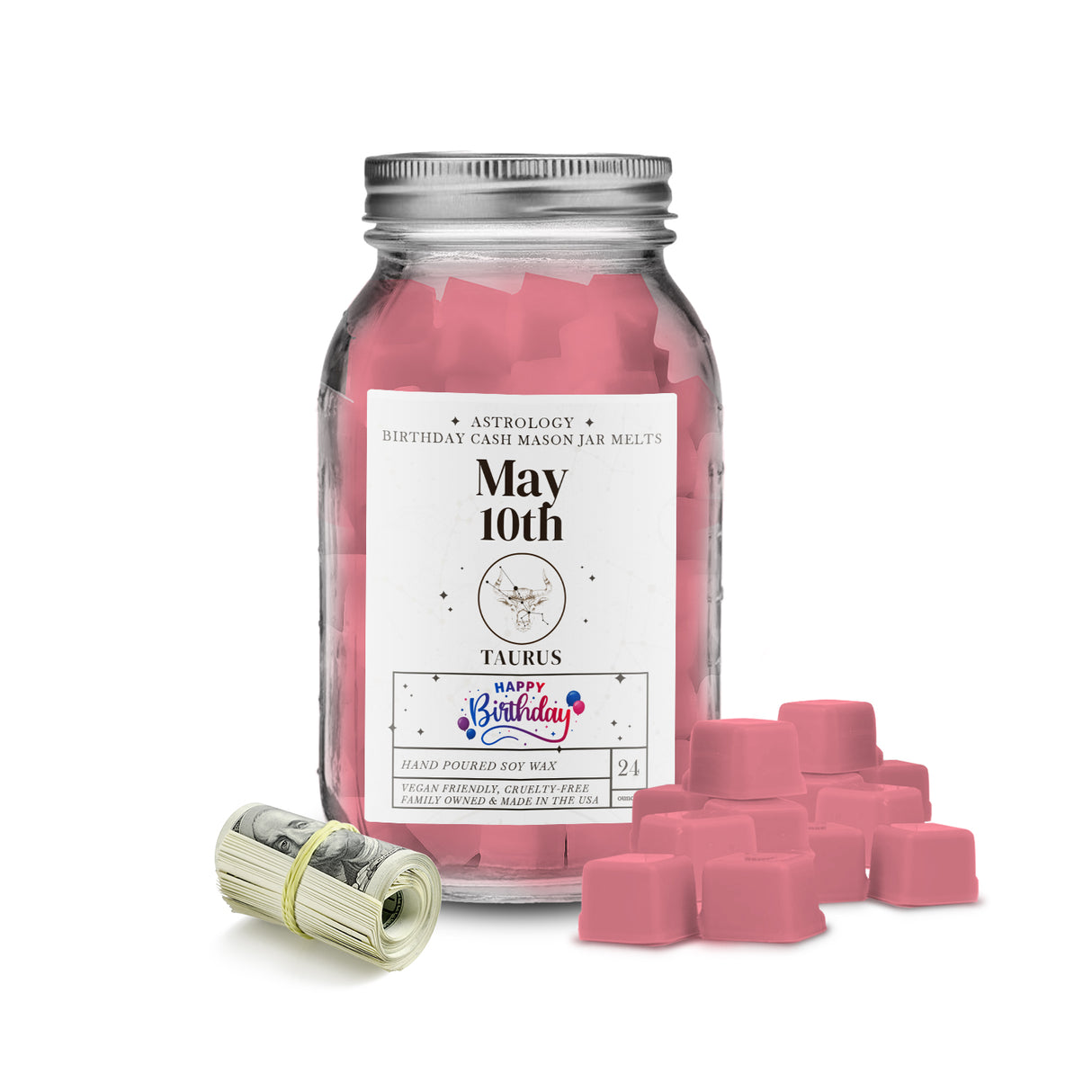 TAURUS | ASTROLOGY BIRTHDAY CASH MASON JAR MELTS