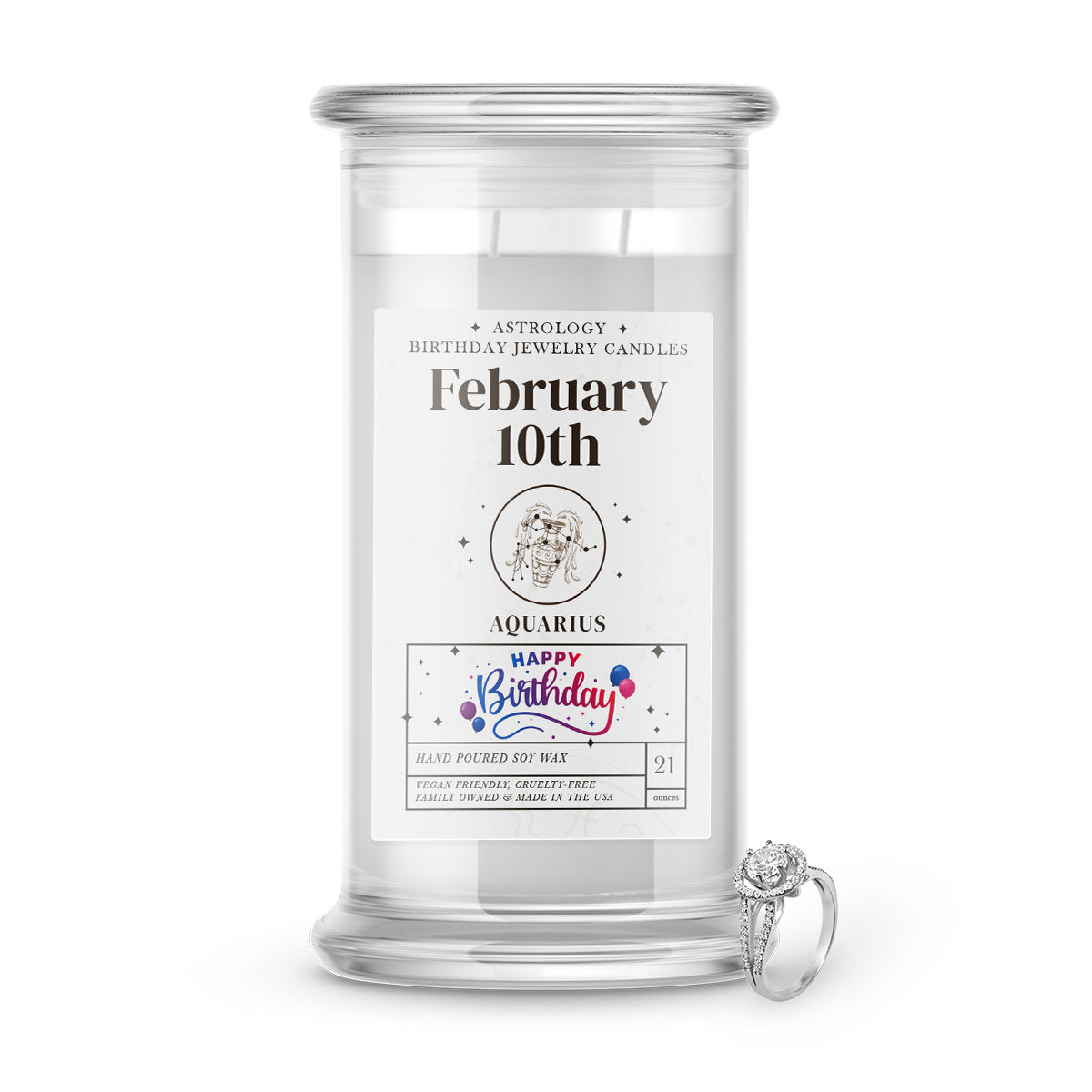 AQUARIUS | ASTROLOGY BIRTHDAY JEWELRY CANDLES
