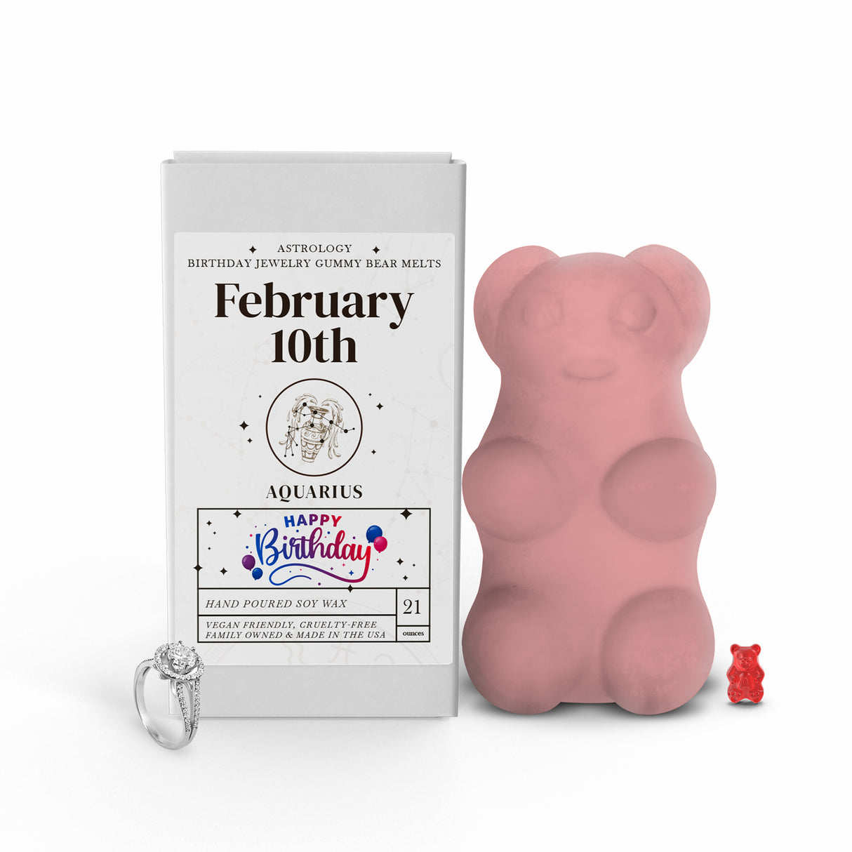 AQUARIUS | GUMMY Bear Astrology Birthday Jewelry Wax Melts