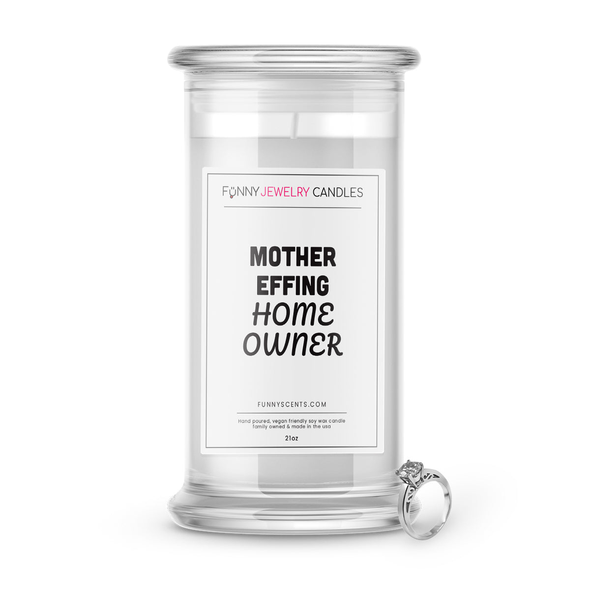 Mother Effing Home Owner Jewelry Funny Candles