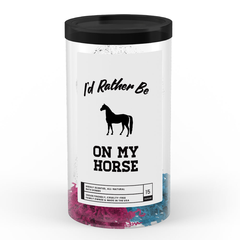 I'd rather be On My Horse Bath Bombs