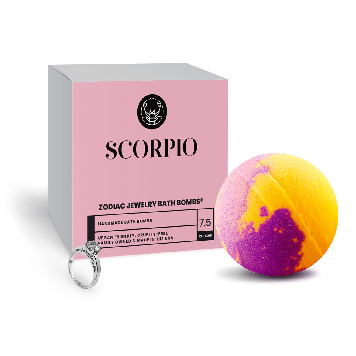 Scorpio Zodiac Jewelry Bath Bomb
