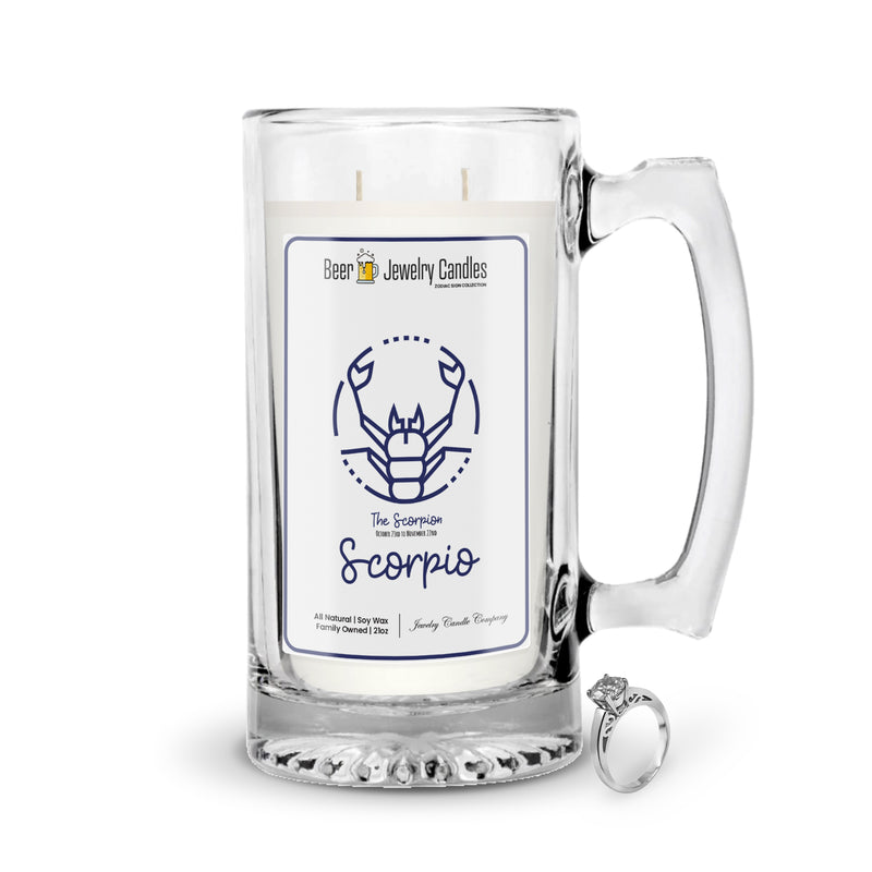 Scorpio Beer Jewelry Candles | Zodiac Sign Collections