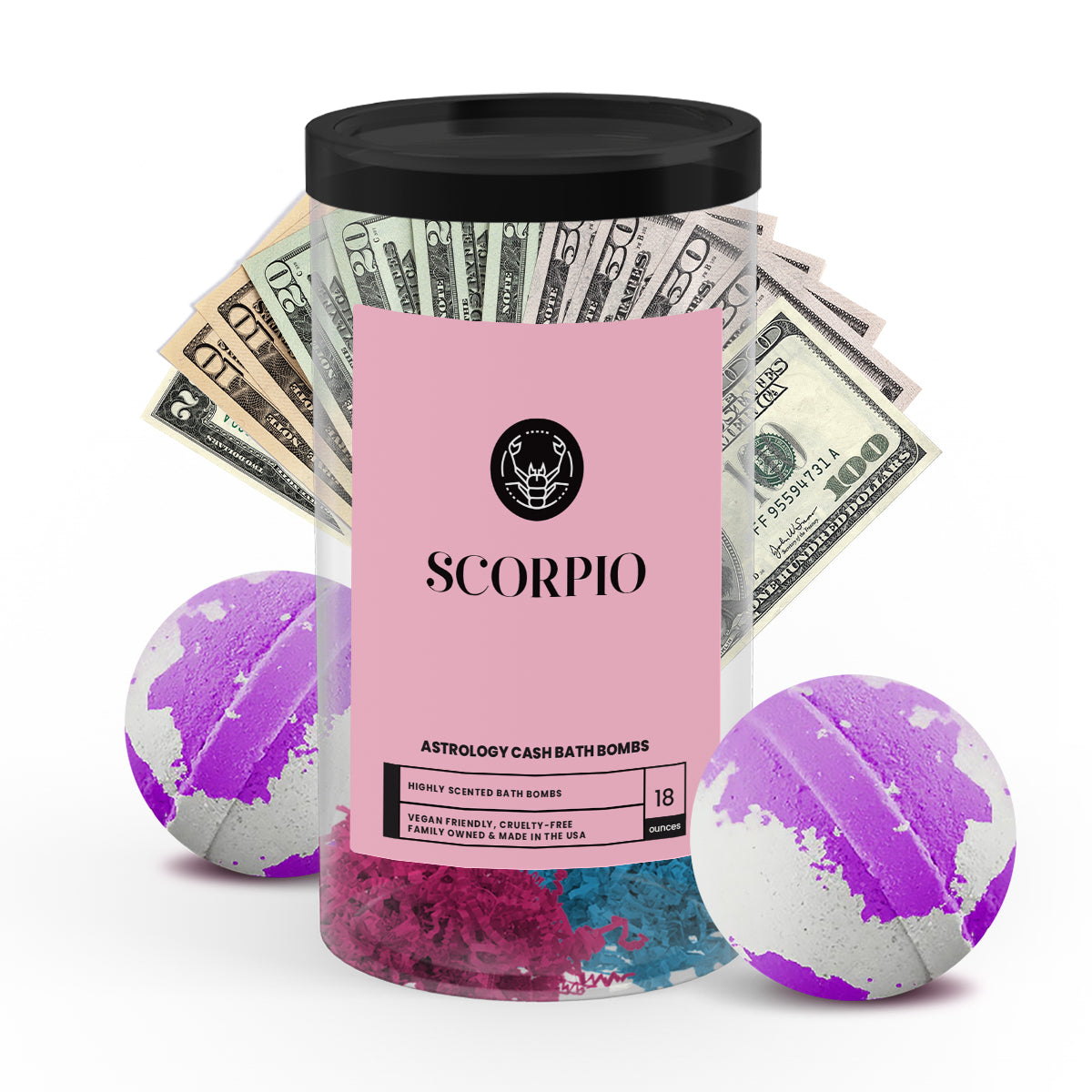 Scorpio Astrology Cash Bath Bombs