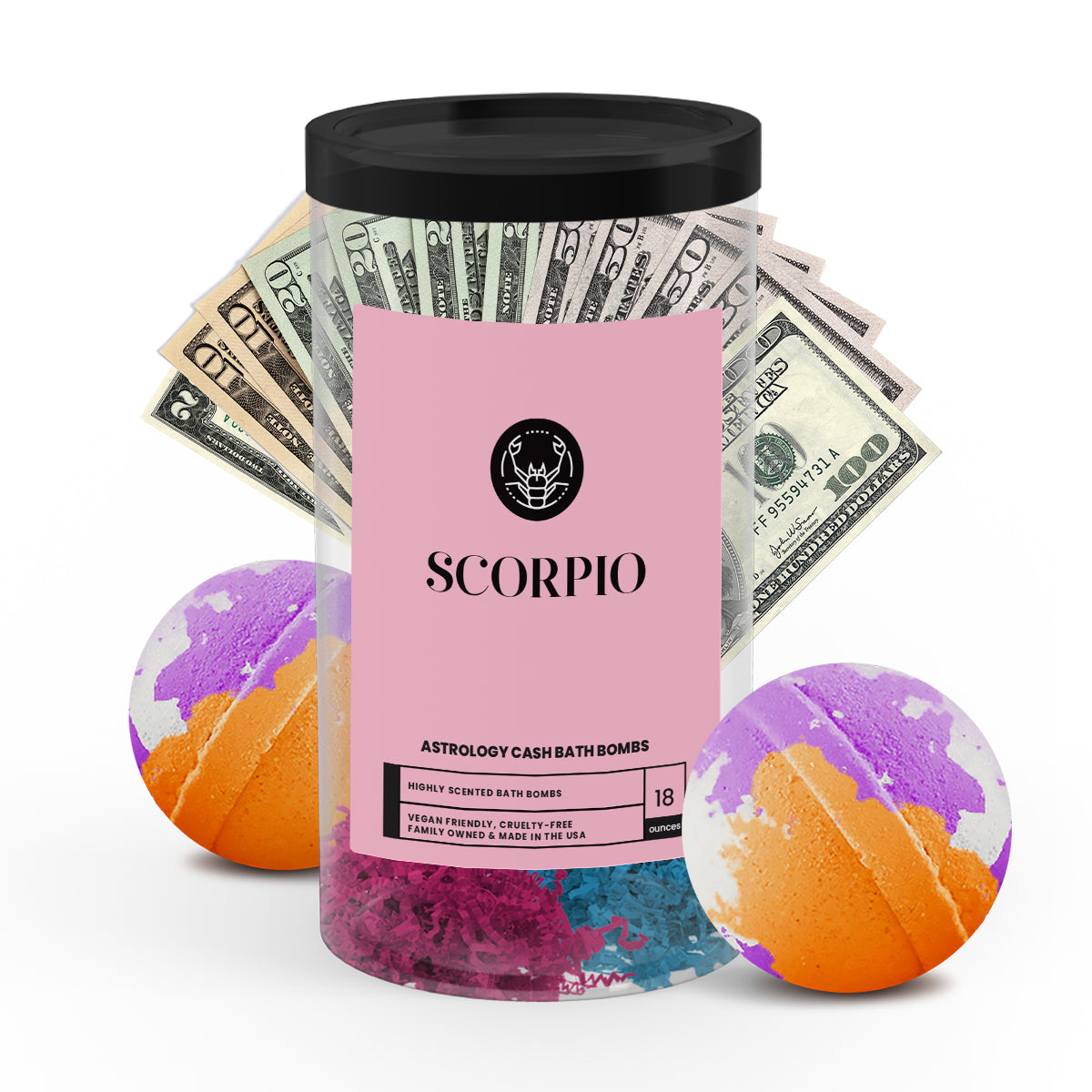 Scorpio Astrology Cash Bath Bombs
